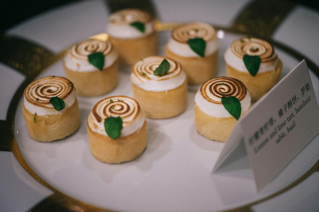 mini tarts on a plate