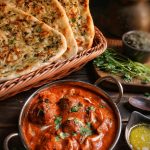 cooked food on wooden table